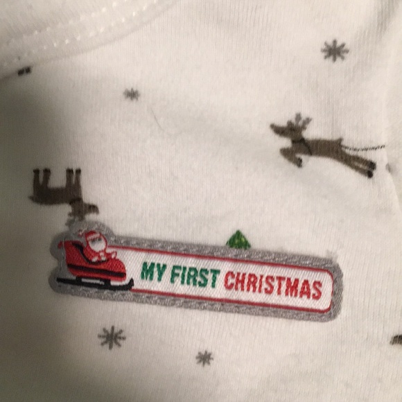 Bundle 4piece Set My First Christmas Santa nb newborn - Picture 4 of 8